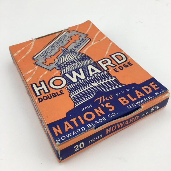 1930_Howard_razor_blades_retail_display_box_01 1930's Howard Razor blades retail point-of-sale display unit