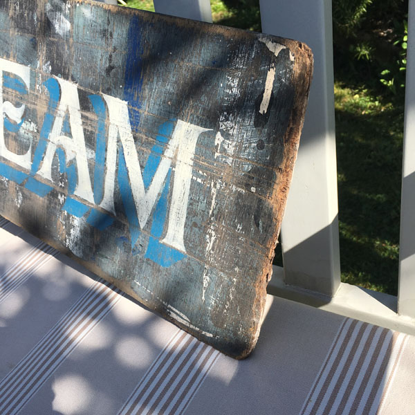 Dairy Ice cream hand-painted sign