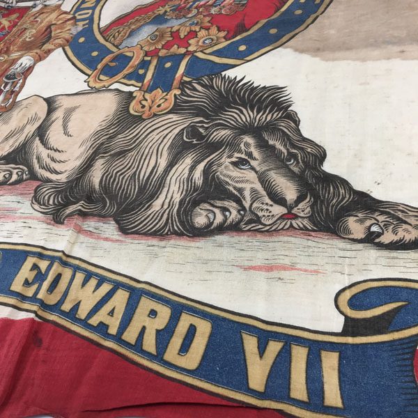 Edward VII coronation flag with Boer war reference