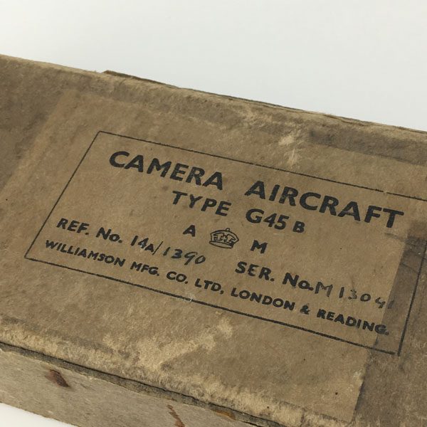 WW2 Williamson G45 Spitfire gun camera with Air Ministry markings
